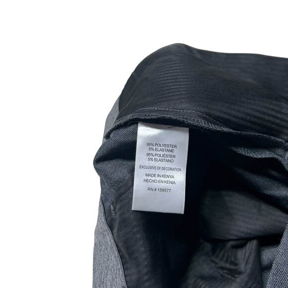 Ben Sherman Pants Mens 40 X 32 Charcoal Gray Straight Leg Flat Front Business - Picture 8 of 9